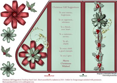Suggestions for Christmas Gifts Card