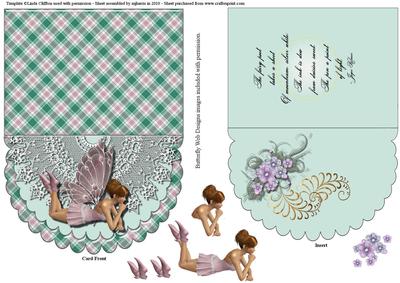 Fairy Poet Scalloped Card
