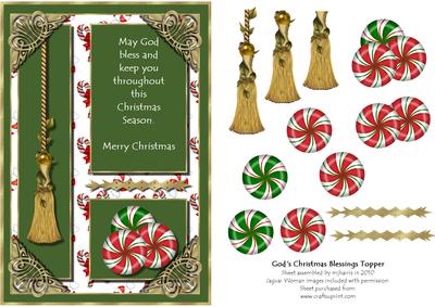God's Christmas Blessings Topper