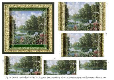 By the Lake Pyramid in the Middle Card Topper