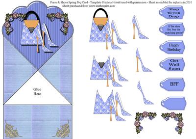 Purse & Shoes Spring Top Card
