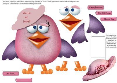 So Tweet Flip-up Card