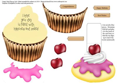 Cuppy Cake Flip-up Card
