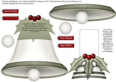 Christmas Bell Flip-up Card