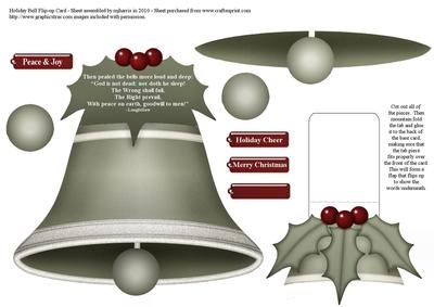 Holiday Bell Flip-up Card