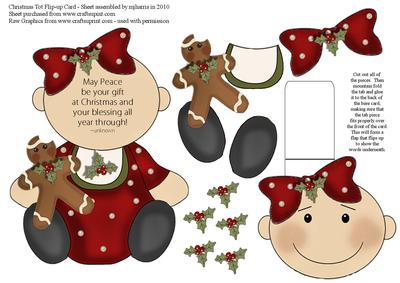 Christmas Tot Flip-up Card