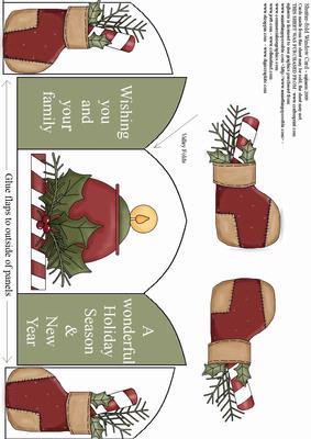Shutter-fold Christmas Window Card 2