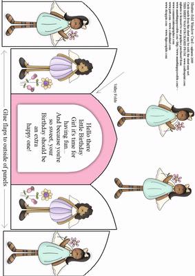 Shutter-fold Birthday Girl Window Card 1