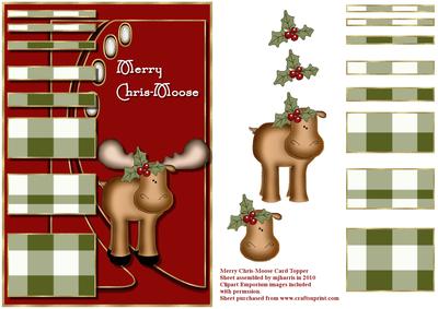 Merry Chris-moose Card Topper