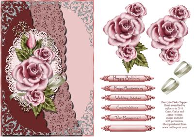 Pretty in Pinks Card Topper