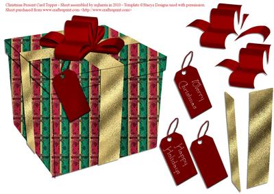 Christmas Present Card Topper 4