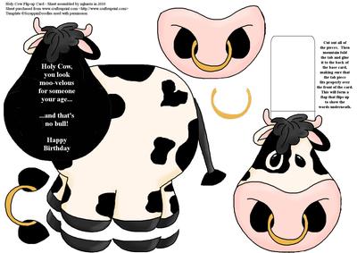Holy Cow Flip-up Card