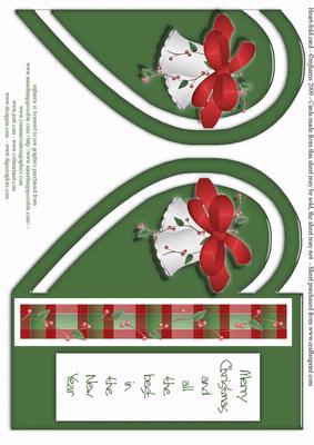 Heart-fold Christmas Bells