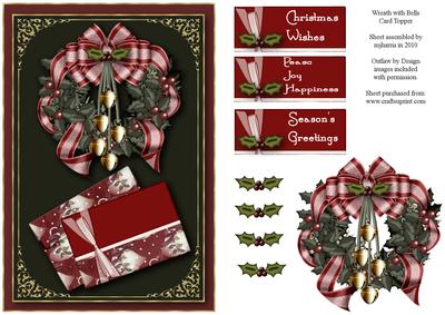 Wreath with Bells Card Topper