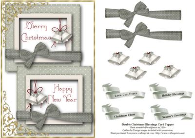 Double Christmas Blessings Card Topper
