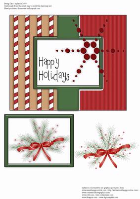 Happy Holidays Swing Card