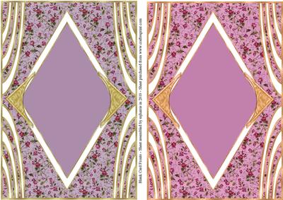 Blank Floral Design Card Fronts