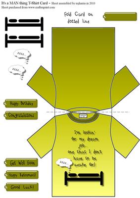 It's a Man Thing T-shirt Card 1