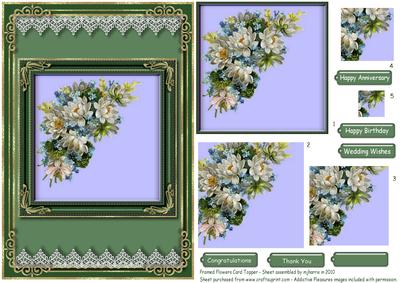 Framed Flowers Card Front