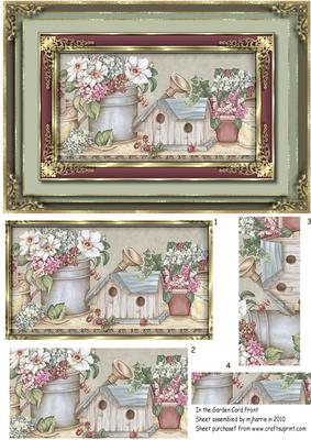 In the Garden Pyramid Card Front