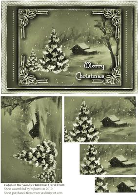 Cabin in the Woods Christmas Card Front 3