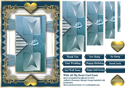 With All My Love Card Front