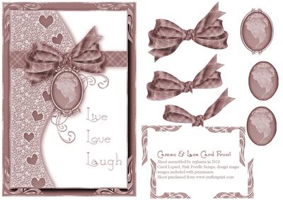 Cameo & Lace Card Front
