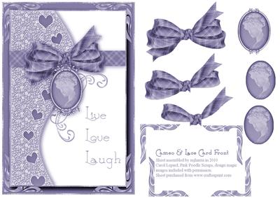 Cameo & Lace Card Front 6