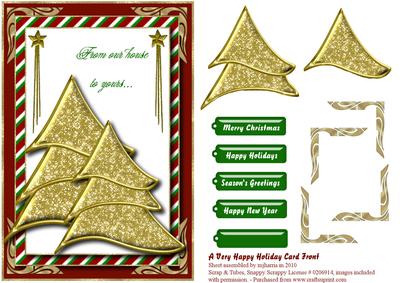 A Very Happy Holiday Card Front