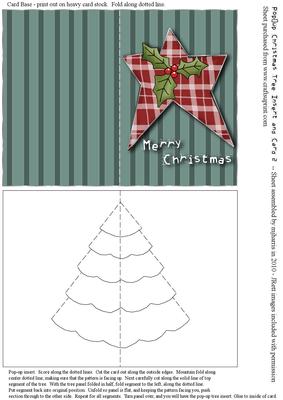 Pop-up Christmas Tree Insert & Card 2