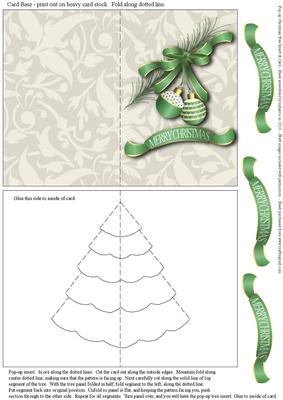 Pop-up Christmas Tree Insert & Card