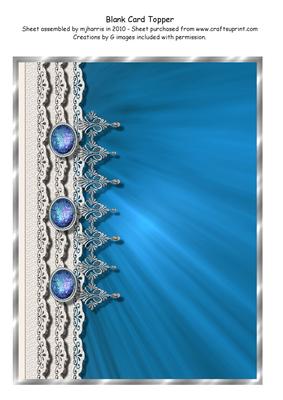 Blank Card Topper 1
