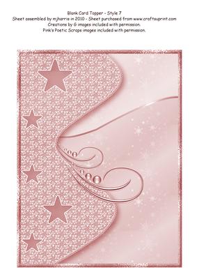 Blank Card Topper - Style 7 - 3