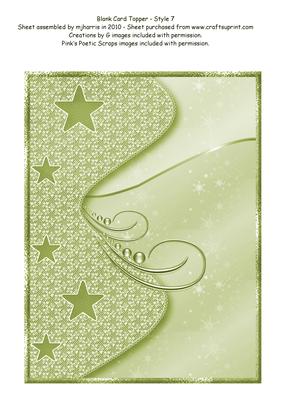 Blank Card Topper - Style 7 - 4