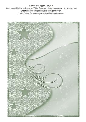 Blank Card Topper - Style 7 - 5