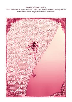 Blank Card Topper - Style 8 - 3
