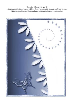 Blank Card Topper - Style 11 - 5