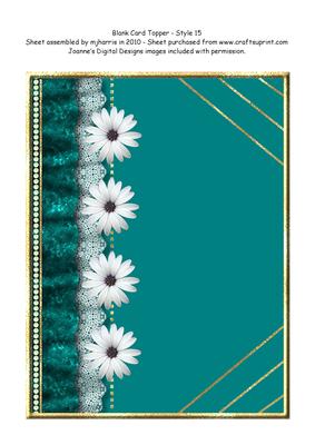 Blank Card Topper - Style 16 - 1