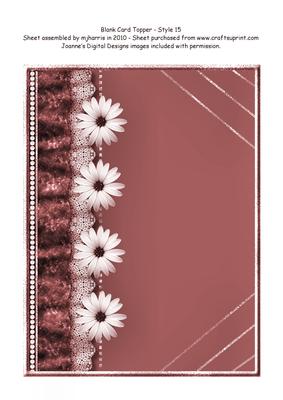 Blank Card Topper - Style 16 -3