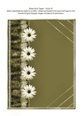 Blank Card Topper - Style 16 - 4