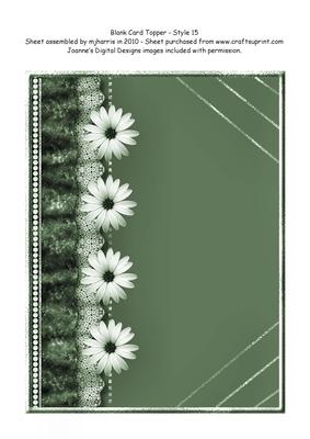 Blank Card Topper - Style 16 - 5