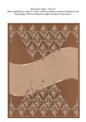 Blank Card Topper - Style 17 - 3