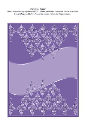 Blank Card Topper - Style 17 - 8