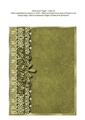 Blank Card Topper - Style 19 - 4