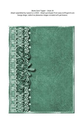 Blank Card Topper - Style 19 - 5