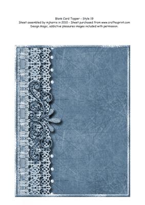 Blank Card Topper - Style 19 - 6