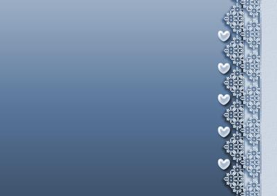 Blue Hearts & Lace Backing Paper