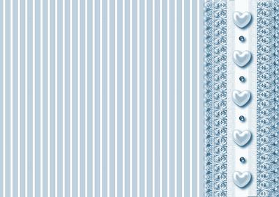 Striped Backing Paper in Blueberry Froth