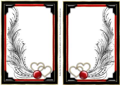 Study in Red, Black & Gold