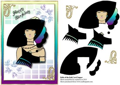 Belle of the Ball Card Topper